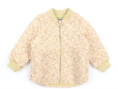 Wheat thermal jacket Loui soft beige flowers